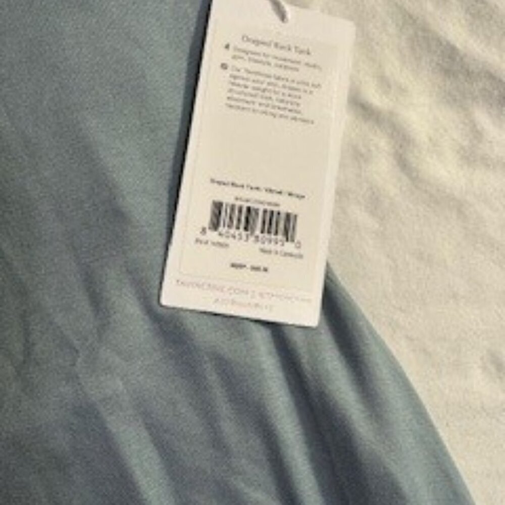 TAVI - Versatile Draped Back Tank - Mirage Blue - NWT - Picture 4 of 5